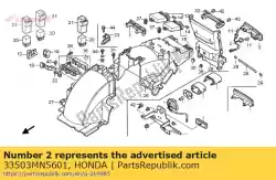 Ici, vous pouvez commander le prise de courant, feu arrière auprès de Honda , avec le numéro de pièce 33503MN5601:
