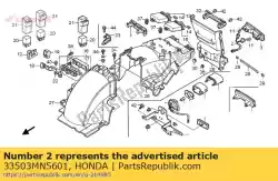 Qui puoi ordinare presa comp., fanale posteriore da Honda , con numero parte 33503MN5601: