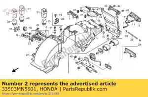 honda 33503MN5601 presa comp., fanale posteriore - Il fondo