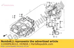 Ici, vous pouvez commander le aucune description disponible pour le moment auprès de Honda , avec le numéro de pièce 11000ML4612: