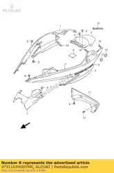 Qui puoi ordinare copertina, cornice sec da Suzuki , con numero parte 4731103H00YMR: