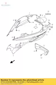 Suzuki 4731103H00YMR copertina, cornice sec - Il fondo