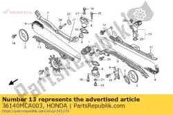 Aqui você pode pedir o pulser assy., cam em Honda , com o número da peça 36140MCA003: