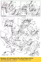 1WDXF83900P2, Yamaha, Under cover assy 2 yamaha  yzf r 300 2016 2018, New