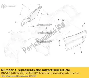Piaggio Group B06401400XN2 l.h. strona cia?a - Dół
