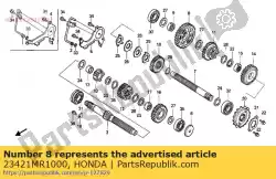 Ici, vous pouvez commander le engrenage c-1 auprès de Honda , avec le numéro de pièce 23421MR1000: