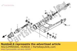 Honda 40222MN5000 rolha, eixo de hélice - Lado inferior