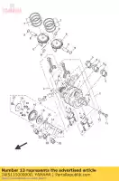 1WS115000000, Yamaha, Balancer assy yamaha  mt xsr 660 690 700 900 2014 2015 2016 2017 2018 2019 2020 2021, Nieuw