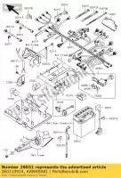 260310924, Kawasaki, arnês principal kawasaki kvf650 4x4 650 , Novo