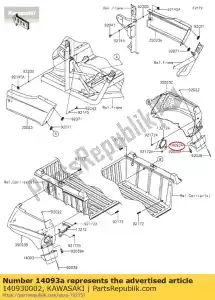 kawasaki 140930002 01 couverture, garde-boue, droite - La partie au fond