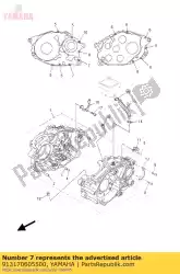 bout, socket van Yamaha, met onderdeel nummer 913170605500, bestel je hier online: