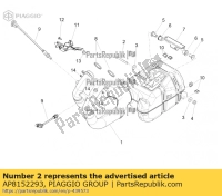 AP8152293, Aprilia, tornillo con brida, Nuevo