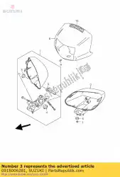 Here you can order the spacer,6. 5x9x45 from Suzuki, with part number 0918006281: