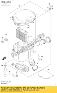 Suzuki 1389131J00 tubo, entrada - Lado inferior