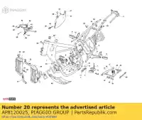 AP8120025, Piaggio Group, Centr. st.fixing snap aprilia rx mx eng cc 125 0 50 122, Nieuw