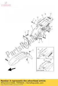 yamaha 4ES216111000 parafango, posteriore - Il fondo