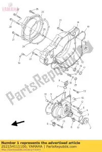 yamaha 2S2154111100 pokrywa skrzyni korbowej 1 - Dół