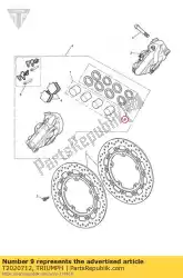 Here you can order the seal set, caliper, front from Triumph, with part number T2020712: