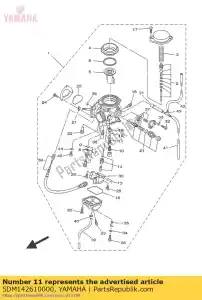 yamaha 5DM142610000 holder - Bottom side