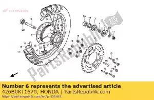 honda 426B0KT1670 szprychy zestaw b, rr. (9x177,5) - Dół