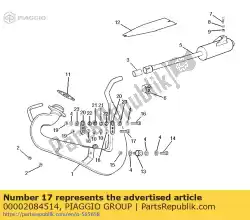 Ici, vous pouvez commander le vis 8m125x45 auprès de Piaggio Group , avec le numéro de pièce 00002084514: