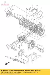 Aquí puede pedir conjunto de palanca de empuje de Yamaha , con el número de pieza 5S7163400000: