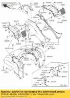 3500403146A, Kawasaki, garde-boue avant, h.green kvf750-a1 kawasaki kvf 750 2005, Nouveau