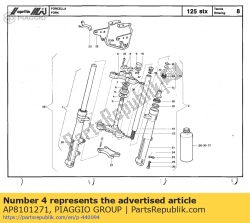 Aprilia AP8101271, Unteren staubschutzring, OEM: Aprilia AP8101271