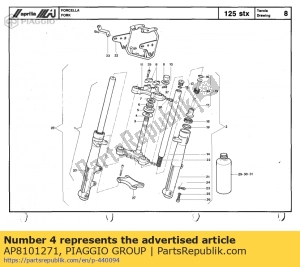 aprilia AP8101271 anello di copertura antipolvere inferiore - Il fondo