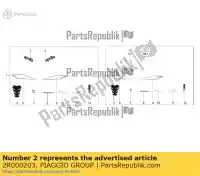 2R000203, Piaggio Group, decoratieset aprilia etx lbmetx10 150 2014 2016 2017 2018 2019, Nieuw