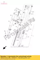 5BN231021200, Yamaha, front fork assy (l.h) yamaha  xvs 650 2001 2002 2004 2005 2006 2017 2018, New