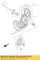 Here you can order the disc gz125/k2- from Suzuki, with part number 5922112FA0: