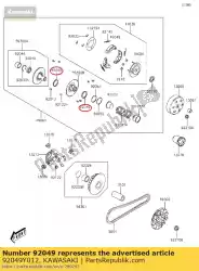 Ici, vous pouvez commander le l'huile de phoque auprès de Kawasaki , avec le numéro de pièce 92049Y012: