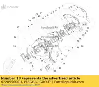 67205500RU, Piaggio Group, cadre interne du boîtier supérieur gauche piaggio beverly bv zapm69 zapm69200 zapm69300, zapm69400 zapma20s zapma210 zapma2100 zapma2200 125 300 350 2010 2011 2012 2013 2014 2015 2016 2017 2018 2019 2020 2021 2022, Nouveau