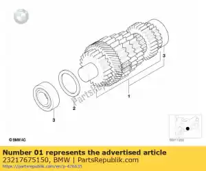 bmw 23217675150 intermediate shaft sport - 1.=26 / 6.=36 (from 01/2004) - Bottom side