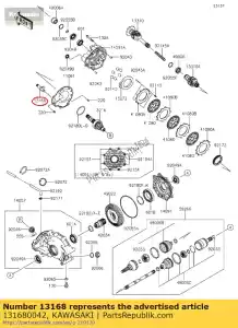 kawasaki 131680042 palanca, freno kvf750-a1 - Lado inferior