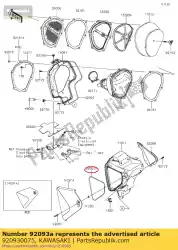 zegel, deksel links van Kawasaki, met onderdeel nummer 920930075, bestel je hier online: