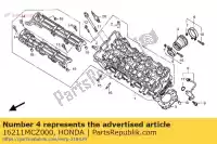 16211MCZ000, Honda, isolador, corpo do acelerador honda cb 900 2002 2003 2004 2005, Novo