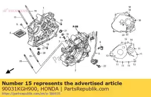 honda 90031KGH900 perno, espárrago de cilindro - Lado inferior