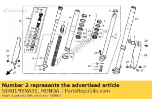 Honda 51401MENA31 primavera, fr. horquilla (4.6n / mm - Lado inferior