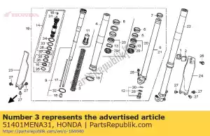 Honda 51401MENA31 wiosna, o. widelec (4,6n / mm - Dół