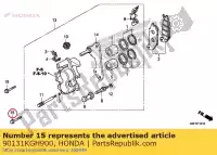 90131KGH900, Honda, Bolt, flange, 8x25 honda  (d) japan jc61-100 anf cbr 110 125 250 2004 2005 2006 2007 2008 2009 2010 2011 2012 2013 2017 2018 2019 2020, New