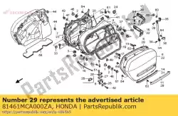 Here you can order the molding, l. Saddlebag sid from Honda, with part number 81461MCA000ZA: