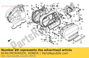 Honda 81461MCA000ZA molding, l. saddlebag sid - Bottom side