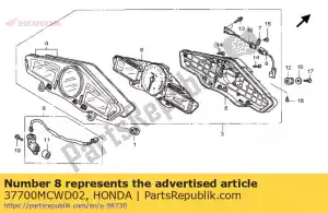 honda 37700MCWD02 conjunto sensor, velocidad - Lado inferior