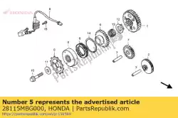 flens, startkoppeling van Honda, met onderdeel nummer 28115MBG000, bestel je hier online: