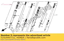 Here you can order the bush, guide from Honda, with part number 51414447731: