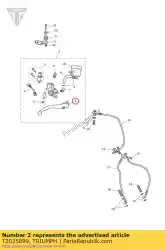 Qui puoi ordinare leva freno anteriore front da Triumph , con numero parte T2025899: