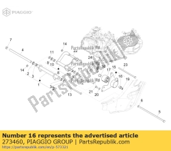 Aprilia 273460, Arbusto, OEM: Aprilia 273460