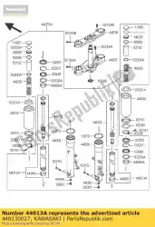 Aquí puede pedir tubo-tenedor interior vn2000-a2 de Kawasaki , con el número de pieza 440130027: